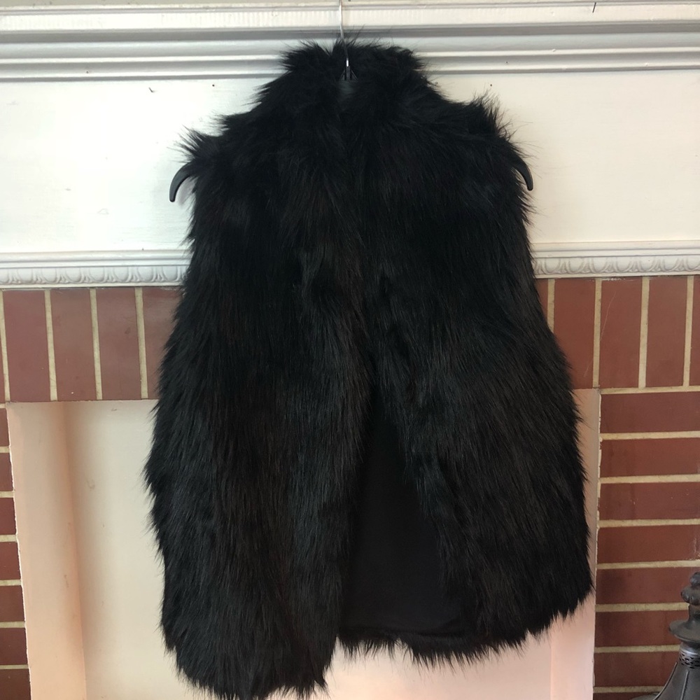 BCBG faux fur vest. BNWT